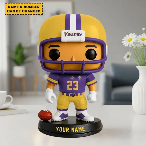 Minnesota Vikings Personalized Football Player Vinyl Figure SPTFBVF023 - Image 2