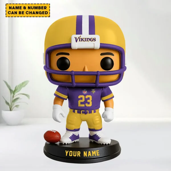 Minnesota Vikings Personalized Football Player Vinyl Figure SPTFBVF023