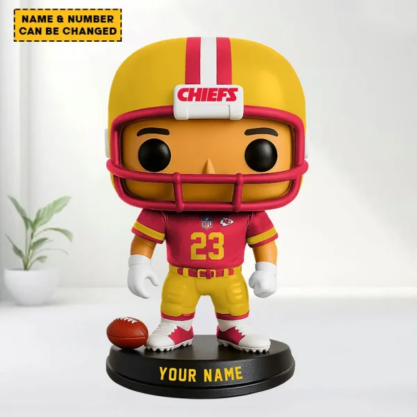 Kansas City Chiefs Personalized Football Player Vinyl Figure SPTFBVF024