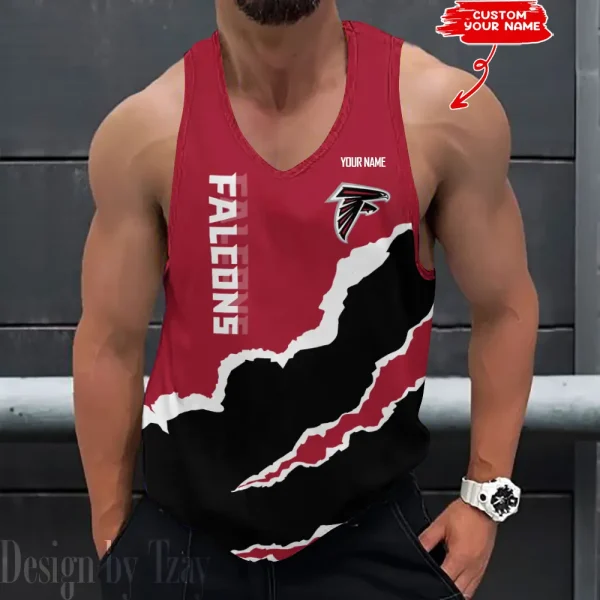 Atlanta Falcons 3D Printed Sleeveless Sport Tank Top Shirt New Style 2025 AZTTS172