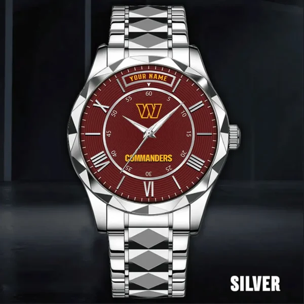 Washington Commanders Business Watch For Men Automatic Mechanical Stainless Steel Band 2025 SPTDMW737 - Image 2