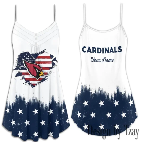 Arizona Cardinals Summer Sleeveless Cami Dress Trending 2025 SPTSSCDT045 - Image 3