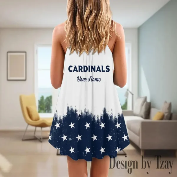 Arizona Cardinals Summer Sleeveless Cami Dress Trending 2025 SPTSSCDT045 - Image 2