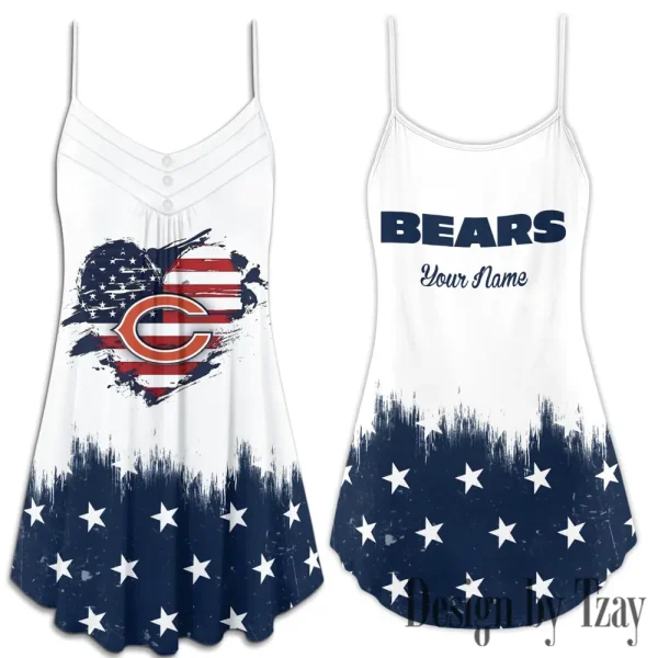 Chicago Bears Summer Sleeveless Cami Dress Trending 2025 SPTSSCDT050 - Image 3