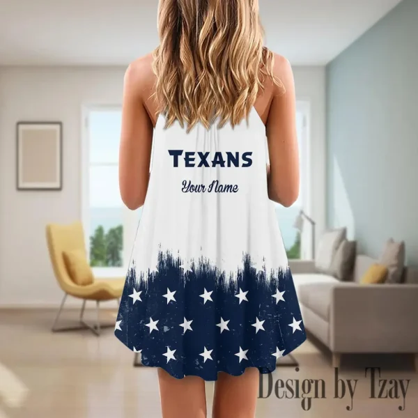Houston Texans Summer Sleeveless Cami Dress Trending 2025 SPTSSCDT057 - Image 2