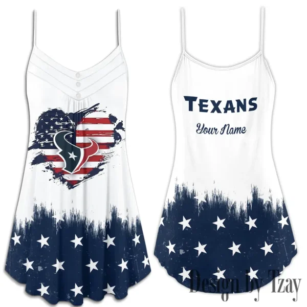 Houston Texans Summer Sleeveless Cami Dress Trending 2025 SPTSSCDT057 - Image 3