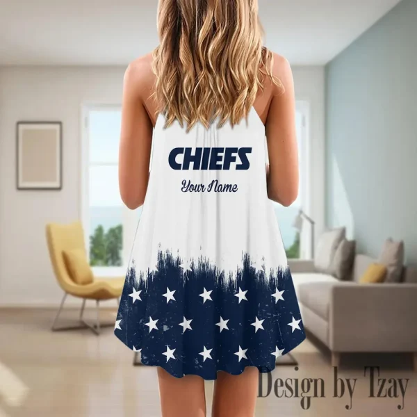 Kansas City Chiefs Summer Sleeveless Cami Dress Trending 2025 SPTSSCDT060 - Image 2