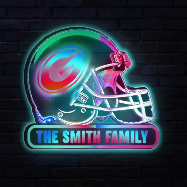 Green Bay Packers Colorfull Acrylic Wall Led Sign SPTCAWLS002 - Image 3
