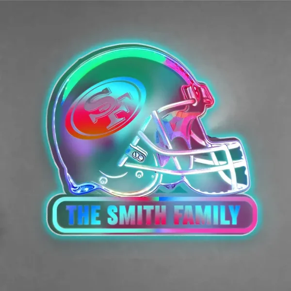 San Francisco 49ers Colorfull Acrylic Wall Led Sign SPTCAWLS006 - Image 3