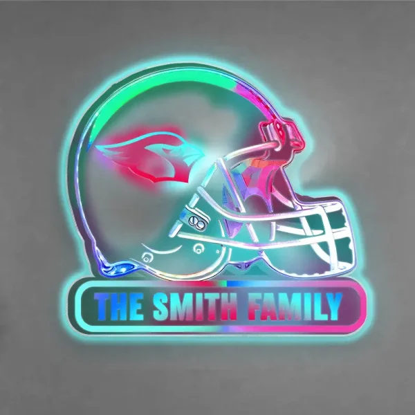 Arizona Cardinals Colorfull Acrylic Wall Led Sign SPTCAWLS007 - Image 2