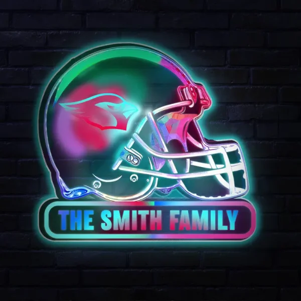 Arizona Cardinals Colorfull Acrylic Wall Led Sign SPTCAWLS007 - Image 3