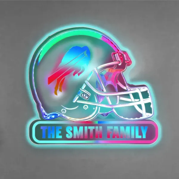 Buffalo Bills Colorfull Acrylic Wall Led Sign SPTCAWLS009 - Image 2