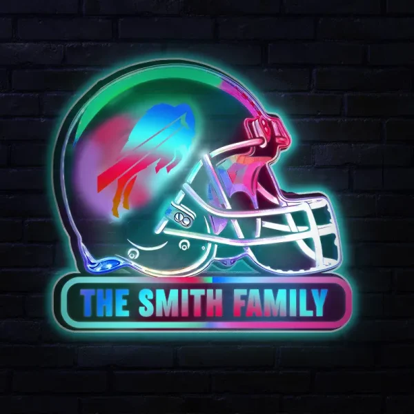 Buffalo Bills Colorfull Acrylic Wall Led Sign SPTCAWLS009 - Image 3