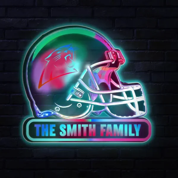 Carolina Panthers Colorfull Acrylic Wall Led Sign SPTCAWLS010 - Image 3