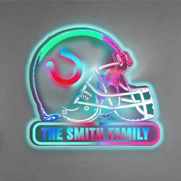 Indianapolis Colts Colorfull Acrylic Wall Led Sign SPTCAWLS017 - Image 2