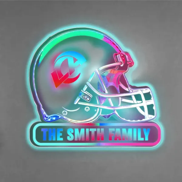 Los Angeles Rams Colorfull Acrylic Wall Led Sign SPTCAWLS018 - Image 2