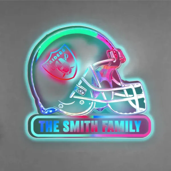 Las Vegas Raiders Colorfull Acrylic Wall Led Sign SPTCAWLS019 - Image 3