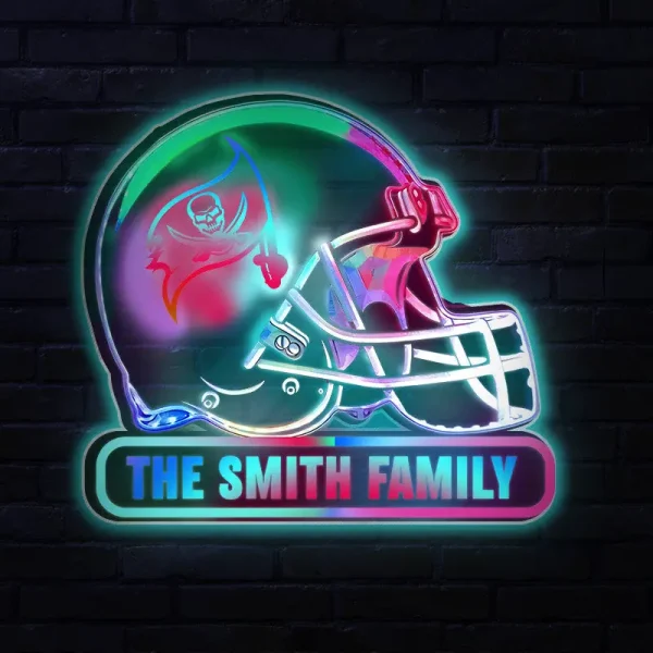 Tampa Bay Buccaneers Colorfull Acrylic Wall Led Sign SPTCAWLS023 - Image 2