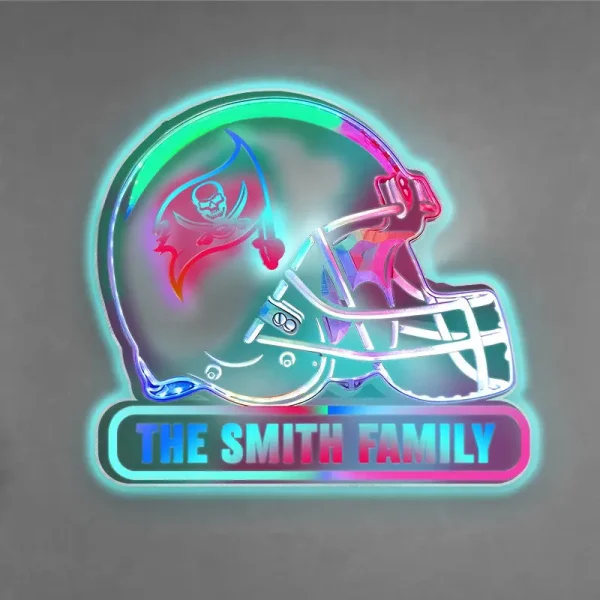 Tampa Bay Buccaneers Colorfull Acrylic Wall Led Sign SPTCAWLS023 - Image 3