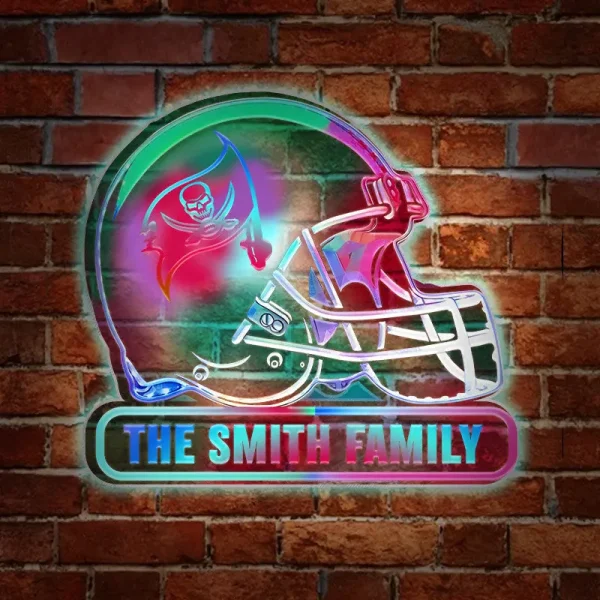 Tampa Bay Buccaneers Colorfull Acrylic Wall Led Sign SPTCAWLS023