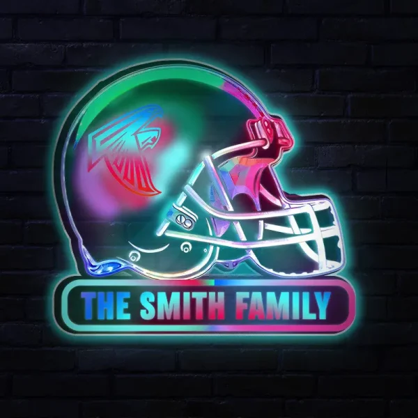 Atlanta Falcons Colorfull Acrylic Wall Led Sign SPTCAWLS025 - Image 3