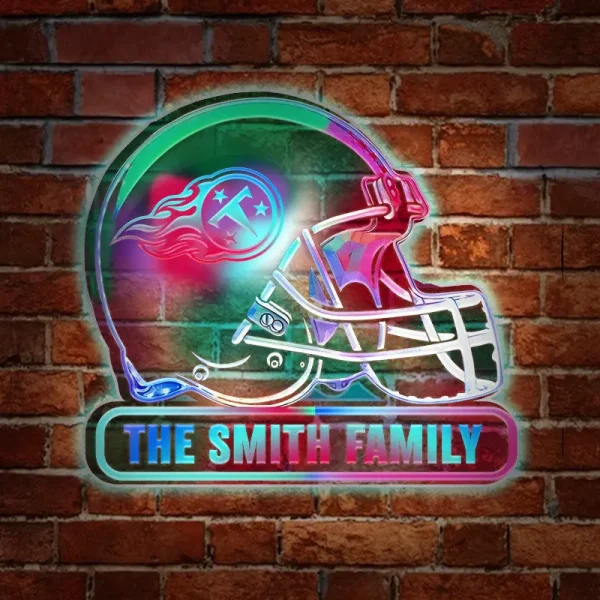 Tennessee Titans Colorfull Acrylic Wall Led Sign SPTCAWLS029