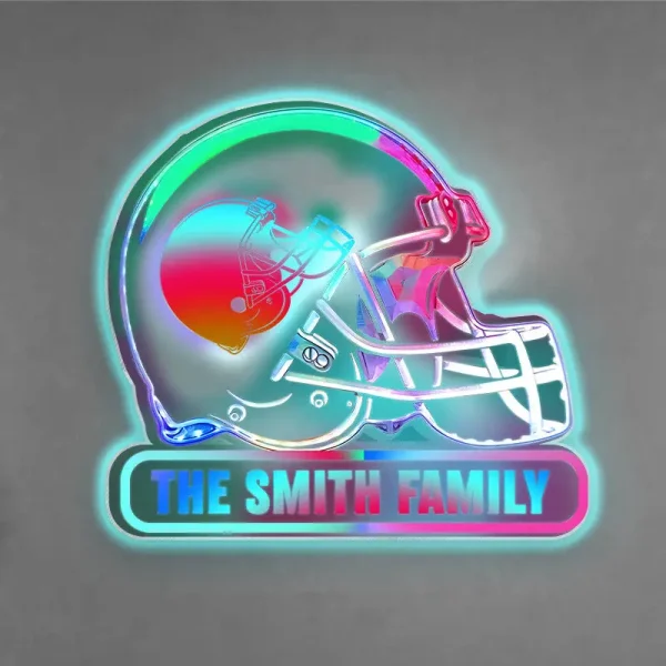 Cleveland Browns Colorfull Acrylic Wall Led Sign SPTCAWLS031 - Image 2