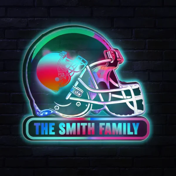 Cleveland Browns Colorfull Acrylic Wall Led Sign SPTCAWLS031 - Image 3