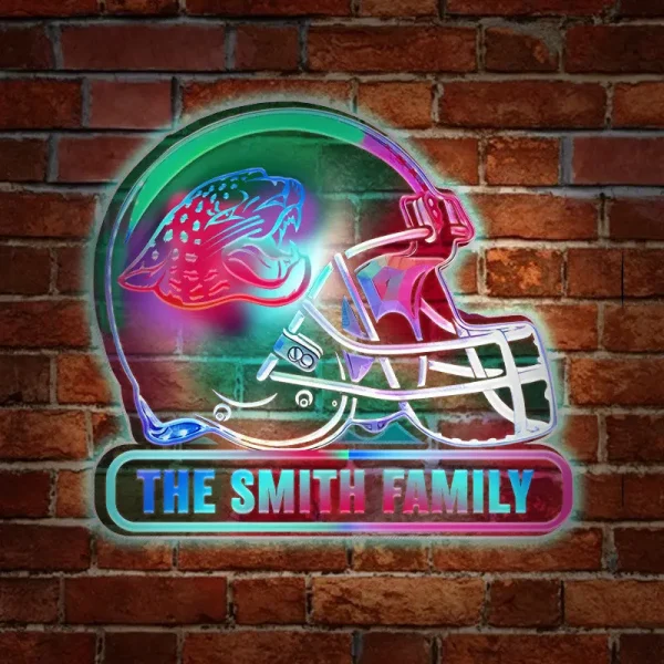 Jacksonville Jaguars Colorfull Acrylic Wall Led Sign SPTCAWLS032