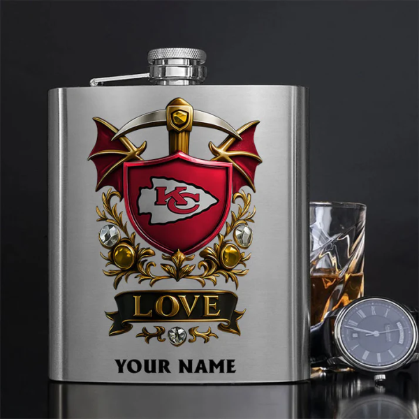 Kansas City Chiefs Hip Flask Bottle Special Gift For Fans SPTHIPFB001