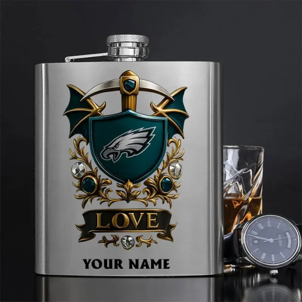 Philadelphia Eagles Hip Flask Bottle Special Gift For Fans SPTHIPFB003