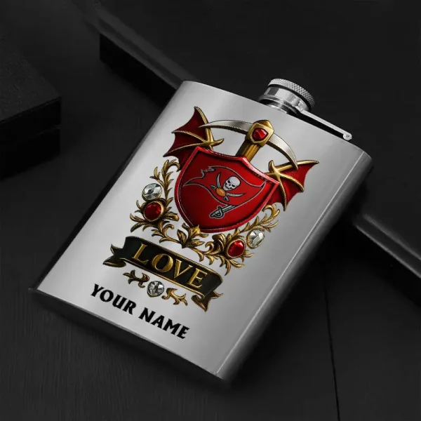 Tampa Bay Buccaneers Hip Flask Bottle Special Gift For Fans SPTHIPFB004 - Image 3