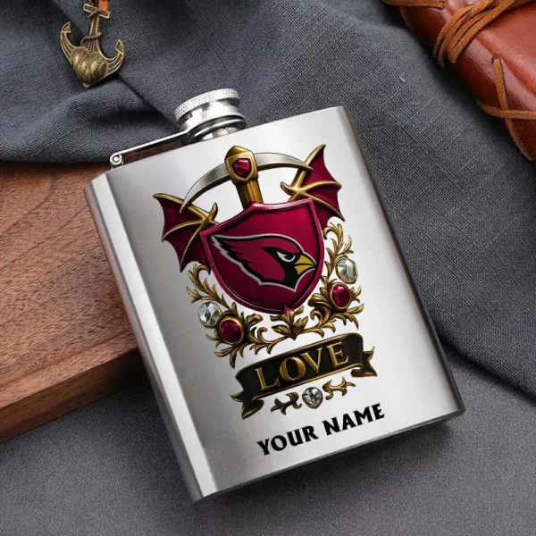 Arizona Cardinals Hip Flask Bottle Special Gift For Fans SPTHIPFB005 - Image 3