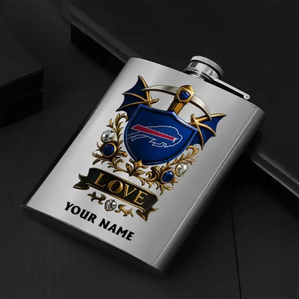 Buffalo Bills Hip Flask Bottle Special Gift For Fans SPTHIPFB008 - Image 3