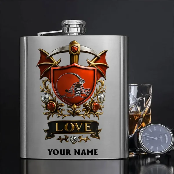 Cleveland Browns Hip Flask Bottle Special Gift For Fans SPTHIPFB013
