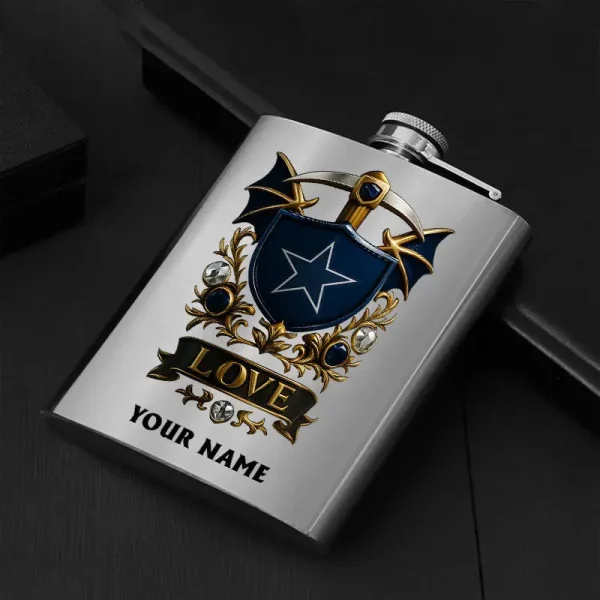 Dallas Cowboys Hip Flask Bottle Special Gift For Fans SPTHIPFB014 - Image 3