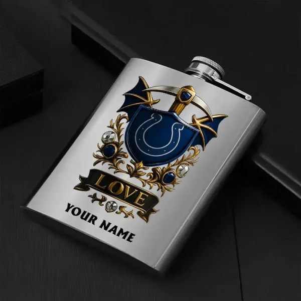 Indianapolis Colts Hip Flask Bottle Special Gift For Fans SPTHIPFB019 - Image 2