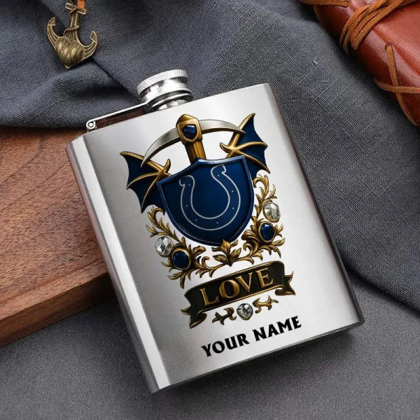Indianapolis Colts Hip Flask Bottle Special Gift For Fans SPTHIPFB019 - Image 3
