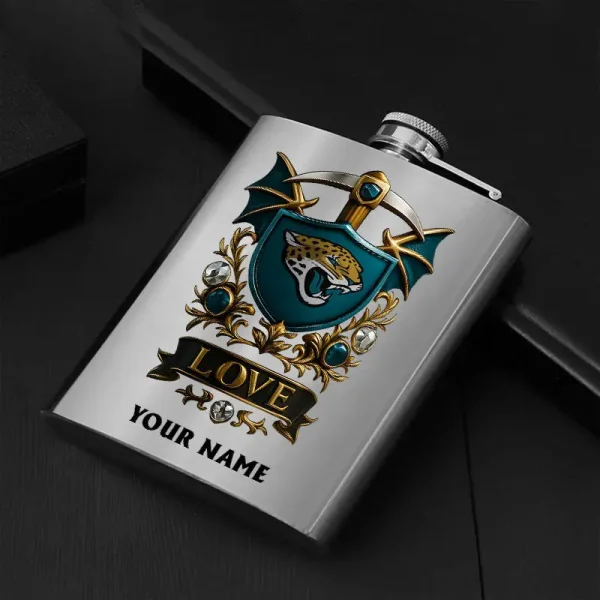 Jacksonville Jaguars Hip Flask Bottle Special Gift For Fans SPTHIPFB020 - Image 3