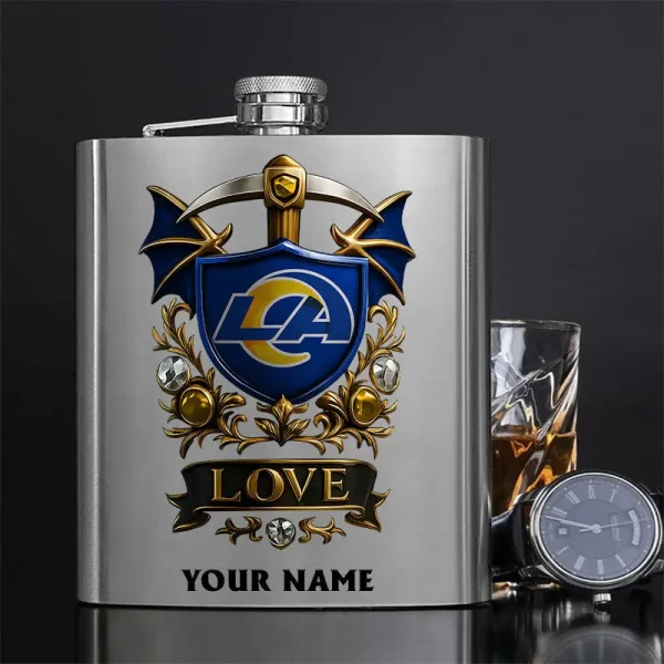 Los Angeles Rams Hip Flask Bottle Special Gift For Fans SPTHIPFB023