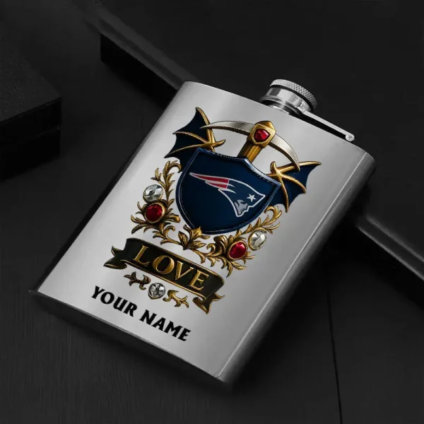 New England Patriots Hip Flask Bottle Special Gift For Fans SPTHIPFB025 - Image 2