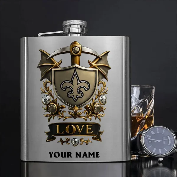 New Orleans Saints Hip Flask Bottle Special Gift For Fans SPTHIPFB026