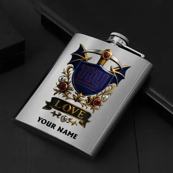 New York Giants Hip Flask Bottle Special Gift For Fans SPTHIPFB027 - Image 2