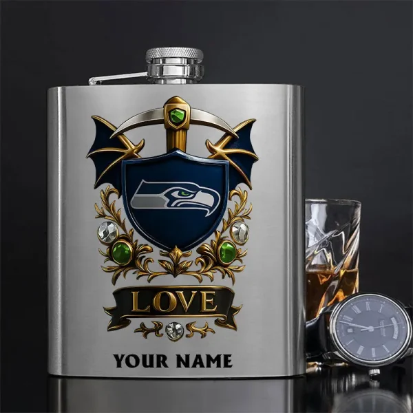 Seattle Seahawks Hip Flask Bottle Special Gift For Fans SPTHIPFB030