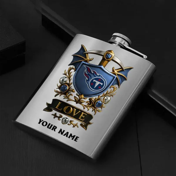 Tennessee Titans Hip Flask Bottle Special Gift For Fans SPTHIPFB031 - Image 2