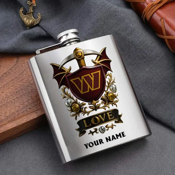 Washington Commanders Hip Flask Bottle Special Gift For Fans SPTHIPFB032 - Image 2