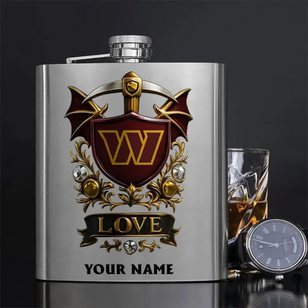 Washington Commanders Hip Flask Bottle Special Gift For Fans SPTHIPFB032