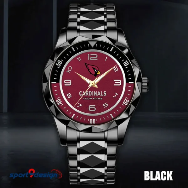 Arizona Cardinals Business Watch For Men Automatic Mechanical Stainless Steel Band 2025 SPTDMW771 - Image 3