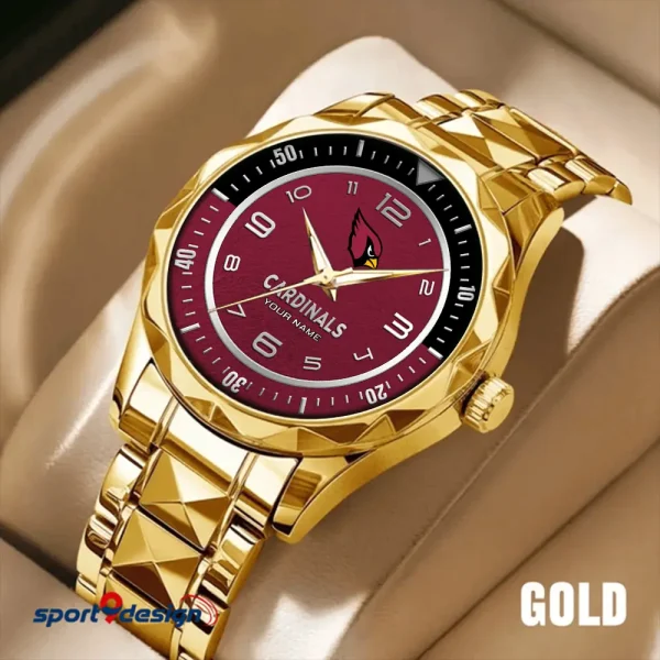 Arizona Cardinals Business Watch For Men Automatic Mechanical Stainless Steel Band 2025 SPTDMW771 - Image 4