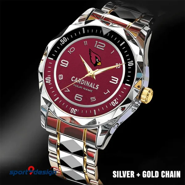 Arizona Cardinals Business Watch For Men Automatic Mechanical Stainless Steel Band 2025 SPTDMW771 - Image 5